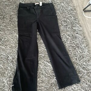 Black faded glory stretch black 98% cotton pant